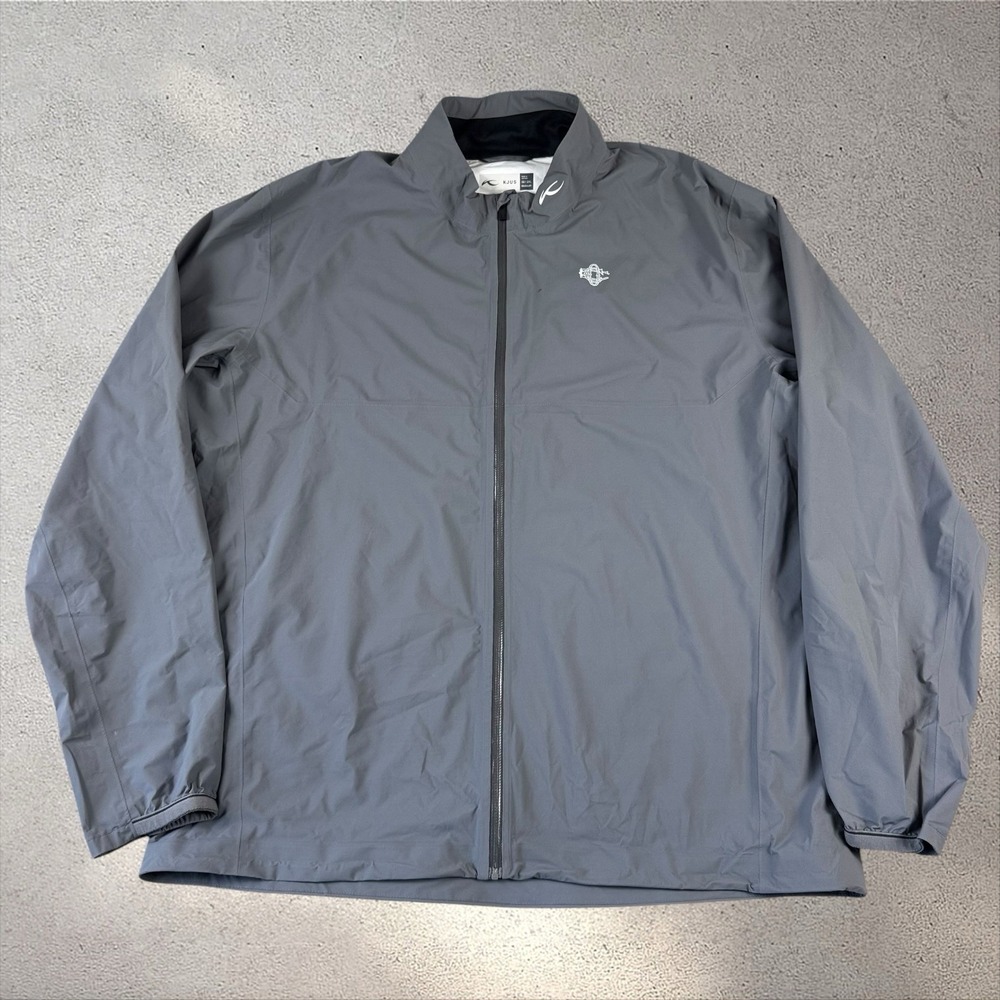 KJUS Dexter 2.5L Shell Jacket Men's XXL Gray Full Zip Golf Omaha Country Club